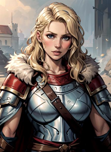 73322-125119734-beautiful woman, viking warrior, fur cloak, armor, blonde hair, wavy hair, (closeup, portrait shot), (solo), realistic.png